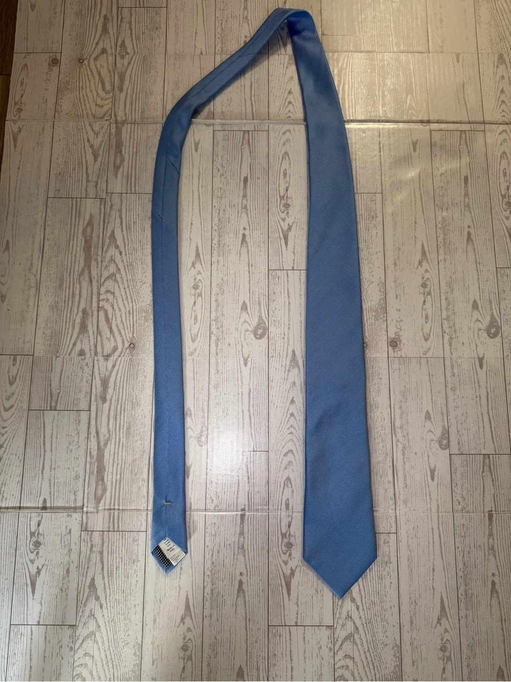 Eton Luxury Light Blue Woven Silk‎ Necktie Tie